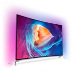 Televizor LED curbat 4K dotat cu Android TV