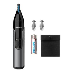 Philips Nose Trimmer Series 3000 Washable nose, ear and eyebrow trimmer with 2 combs