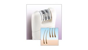 Epilator removes hairs for weeks