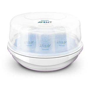 Fast microwave steam steriliser