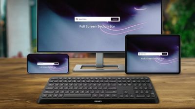 Su keliais prietaisais veikianti universali klaviatūra