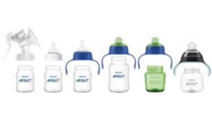 Rango compatible desde la lactancia materna natural hasta el uso de vaso