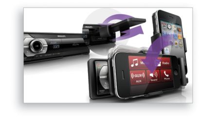 Retractable dock for a neat and sleek dashboard