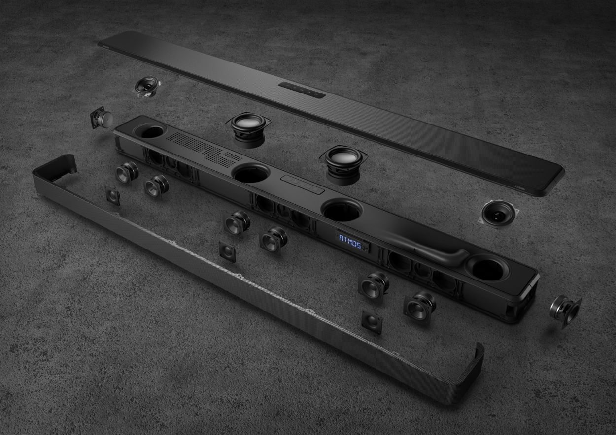 Fidelio サブウーファー内蔵 7.1.2 チャンネルサウンドバー TAFB1/11