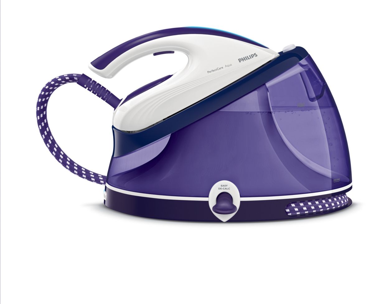 GC9405 Philips PerfectCare Aqua Pro ferro da stiro con caldaia a carica  continua 2100 watt 2.5 litri nero, viola - Stiro e Cucito stiro con caldaia  - ClickForShop