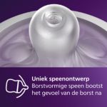Melkafgifte zoals bij een borst, vermindert voedproblemen
