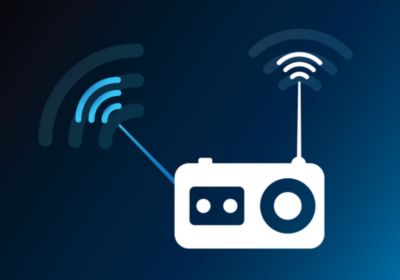 Dual antennas ensure excellent reception