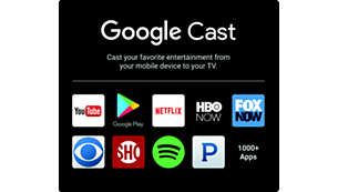 Cast your favorite entertainment from a mobile device to TV