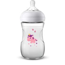 Baby bottle with slow-flow teat