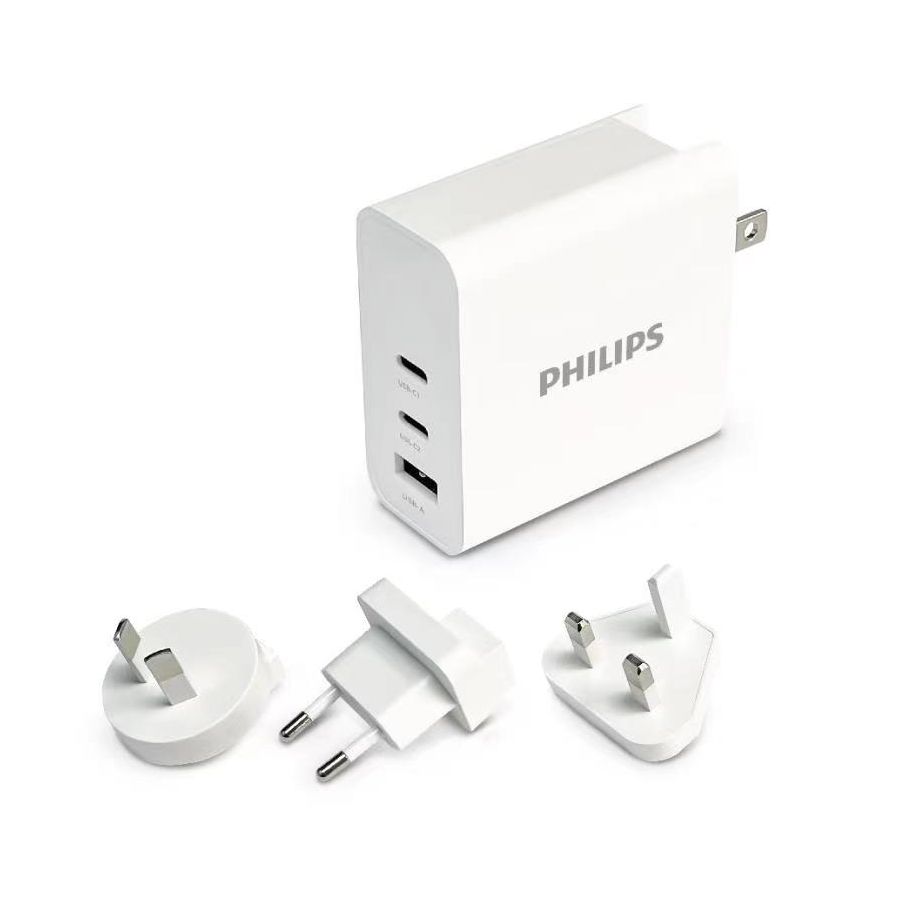 Wall charger with 2 charging ports, USB-C and USB-A