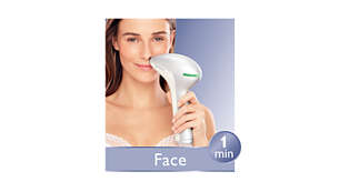 Precision attachment for safe facial treatment