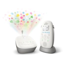 Avent DECT Audio Baby Monitor with Starry Night Projector