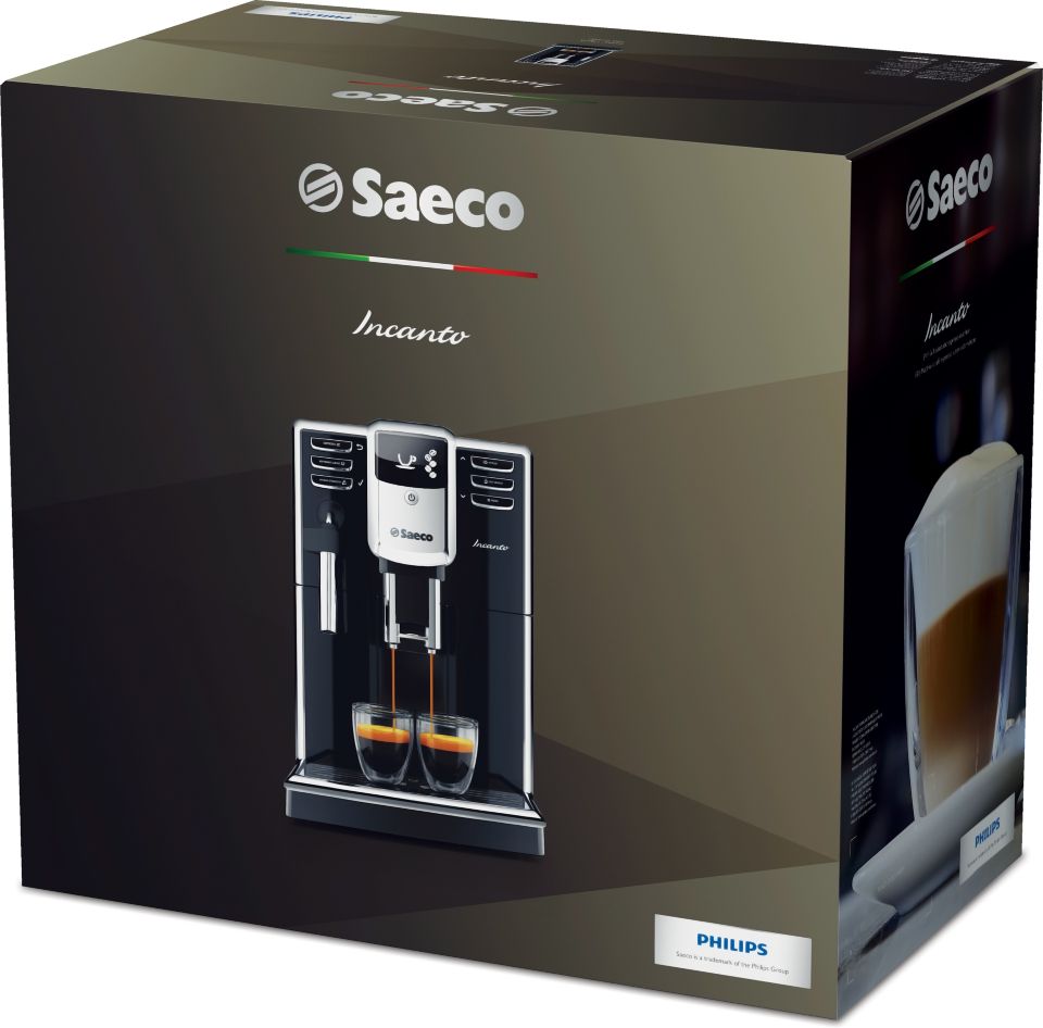 Cafetera Saeco Incanto HD8911 super automática acero inoxidable