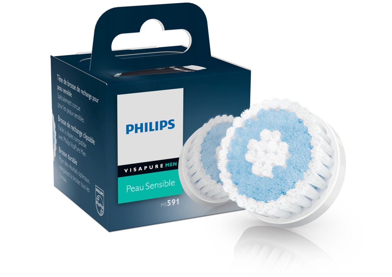 VisaPure MEN Brush Head Replacement MS591/50 | Philips