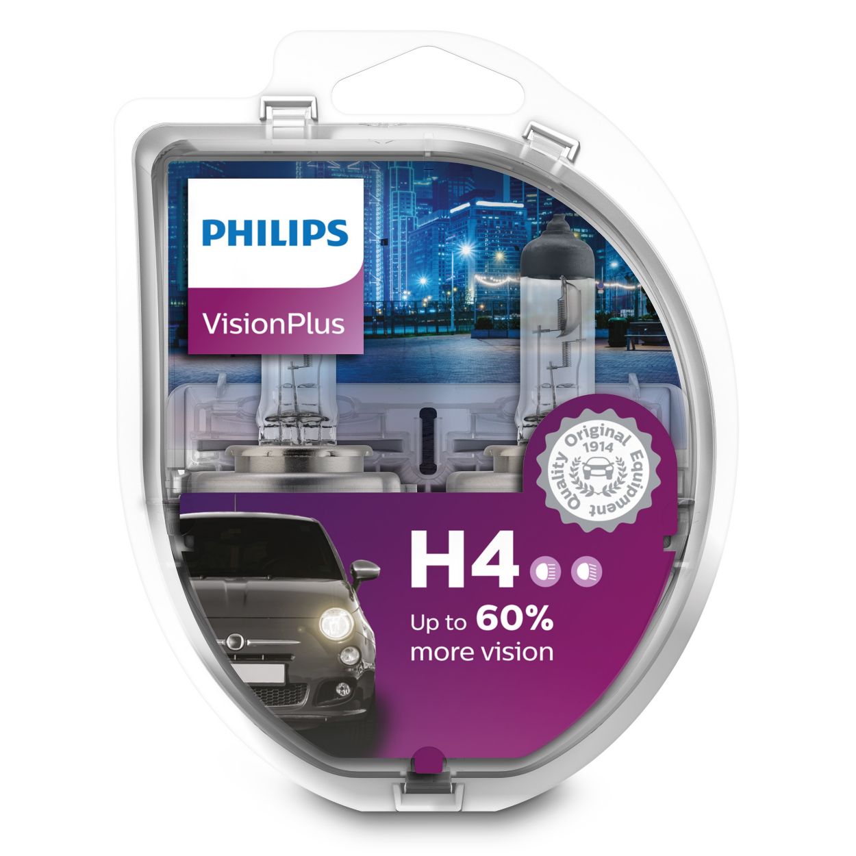 Lampara H4 Vision Plus 12v 60/55w Philips Original