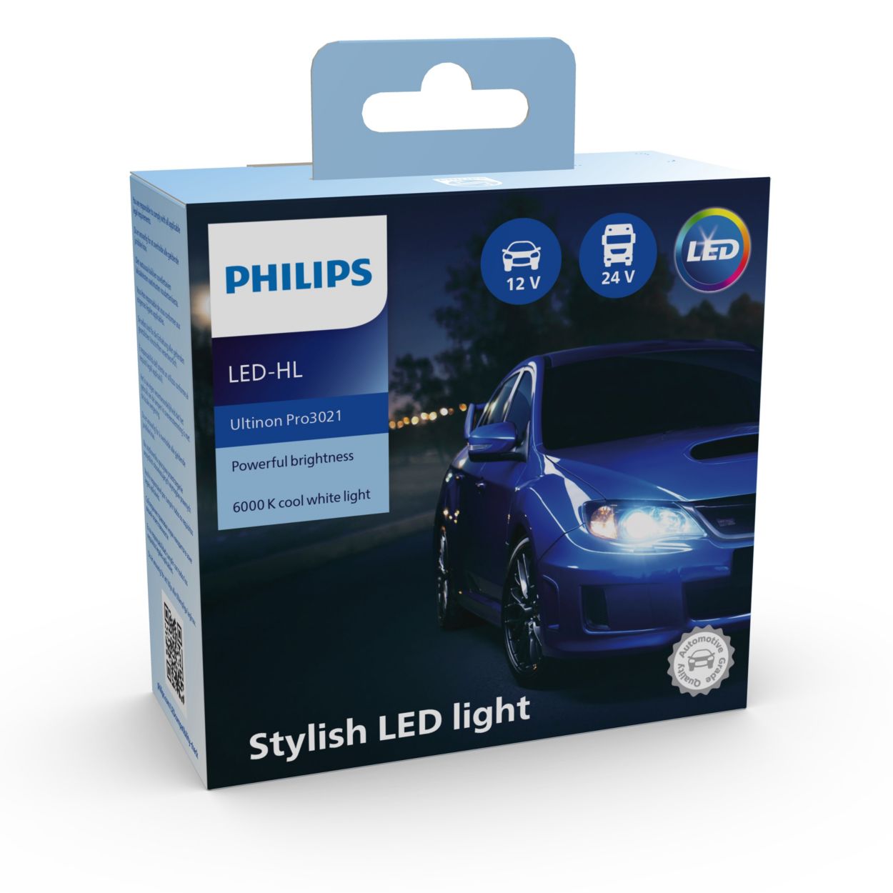 LED zugelassen H4 Pro6001 - RENAULT trafic II - Philips Ultinon  11342U6001X2 5800K +230% - France-Xenon