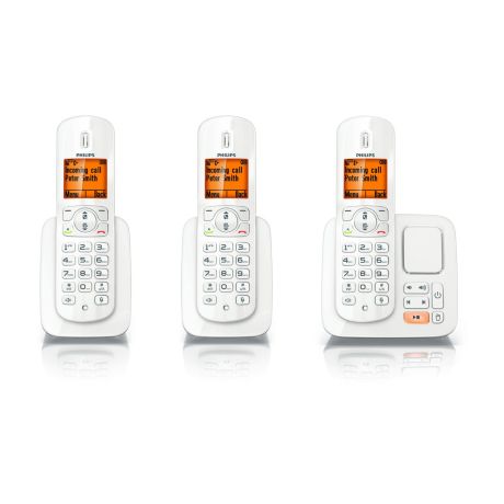 CD2853W/FR BeNear Téléphone fixe sans fil avec répondeur