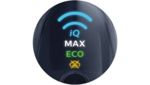 Ērti tvaika režīmi: DynamiQ, MAX, ECO un OFF