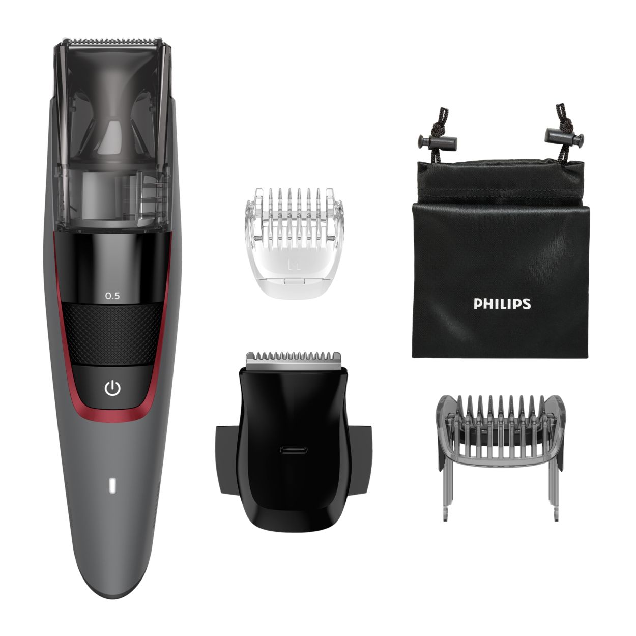 Aspiration puissante pour une barbe en toute propreté