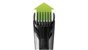 Includes adjustable comb, trims hair from 3-11mm
