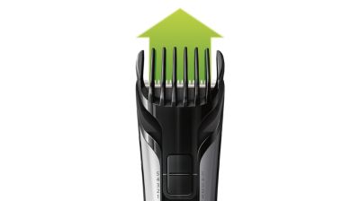 Includes adjustable comb, trims hair from 3-11 mm