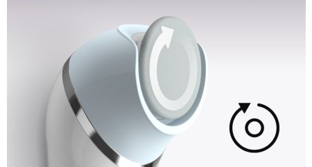 Unique rotating disc for smooth feet from heel to toe