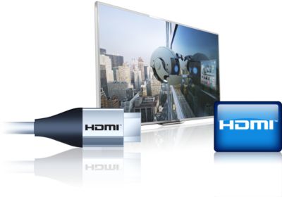 Três entradas HDMI e Easylink para conectividade integrada