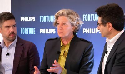 Jill Kalman speaking during Fortune and Philips healthcare AI discussion