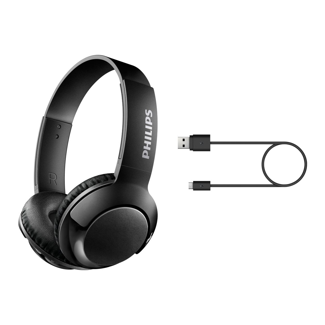 Wireless On Ear Headphone with mic SHB3075BK 00 Philips