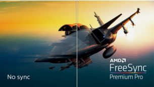 AMD FreeSync™ Premium Pro; vloeiend gamen in HDR met lage latentie