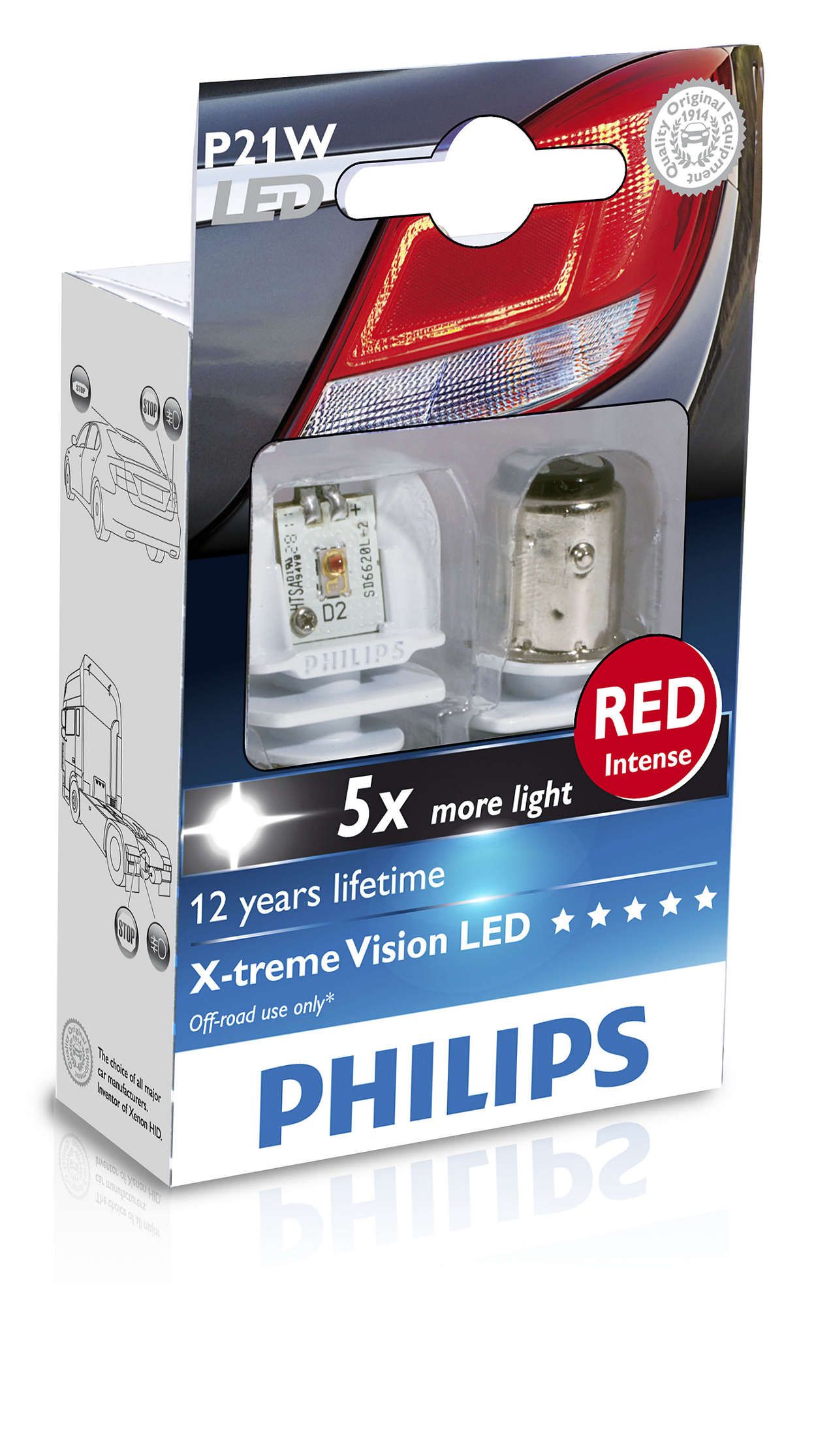 X-tremeUltinon LED バックランプ用 LED バルブ 12898RX2 | Philips