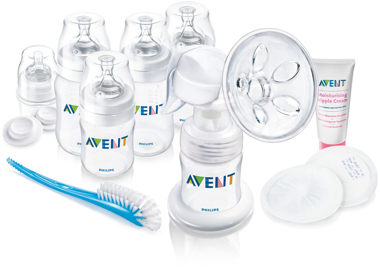 Avent breastfeeding starter sales kit