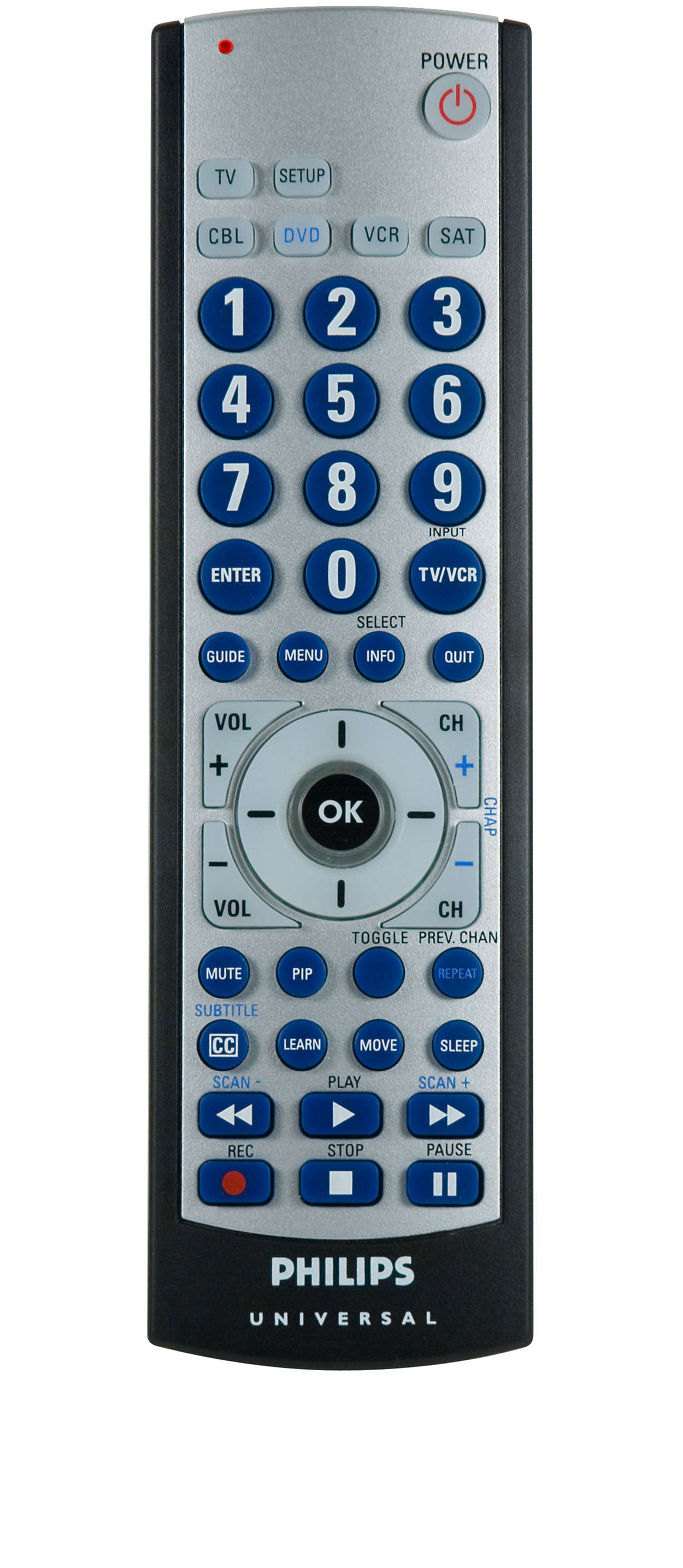 5 device universal learning remote