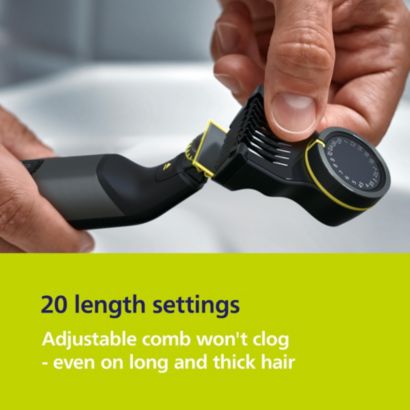 Trim edge and shave any length of hair effortlessly*