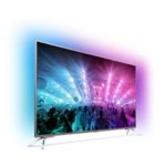 4K UHD ултратънък LED телевизор, работещ с Android
