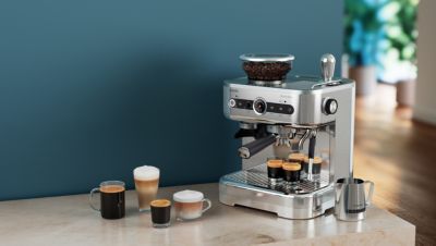 Philips Barista Brew PSA3218/01 espresso machine in kitchen setting