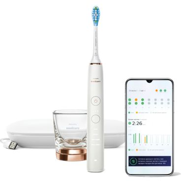 Philips Sonicare DiamondClean 9000 Elektrische Schallzahnbürste mit App - Rose Gold
