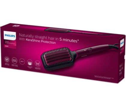 Philips heated 2025 straightening hair brush