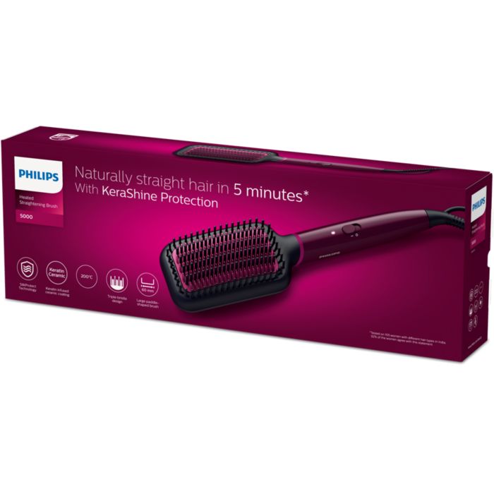 Hair straightener brush in philips best sale