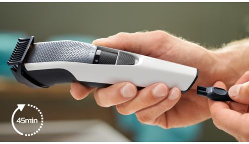 Cordless use for up to 45 mins