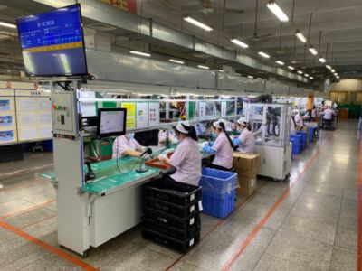 Female workers in electronic manufacturing