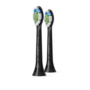 Philips Sonicare W2 Optimal White رأسا فرشاة أسنان قياسيان مع تقنية الاهتزازات الصوتية
