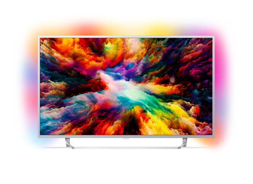 Ultraflacher 4K UHD-LED-Android-Fernseher