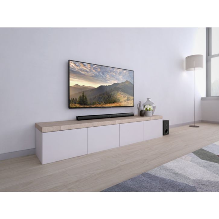 Unmatched voice clarity from 3.1 channels of sound