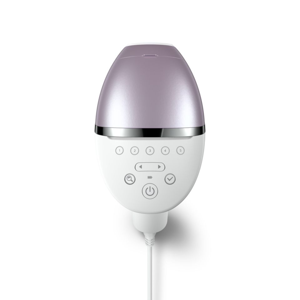 Depiladora IPL  Philips Lumea S8000 BRI947/00, Luz pulsada, 12 meses sin  vello, 4 cabezales, cara y cuerpo, 450.000 pulsos, Sensor piel SmarSkin