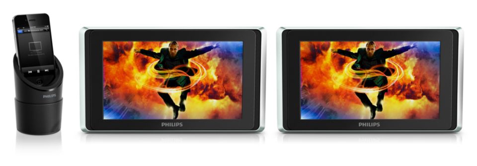 Profitez des vidéos de votre iPhone/iPod/iPad en voiture