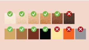 Suitable for most skin tones and hair colors