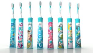 Autocollants interchangeables amusants pour personnaliser sa brosse à dents