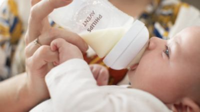 Nipple releases milk when baby actively drinks