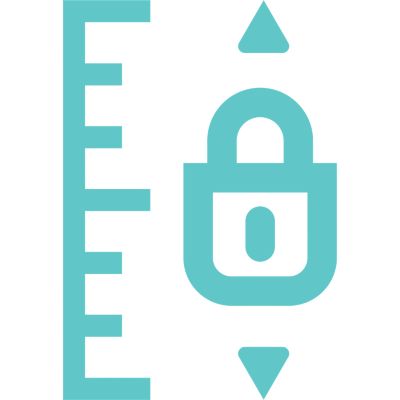 Posiciones de longitud fáciles de seleccionar con bloqueo de hasta 11 mm